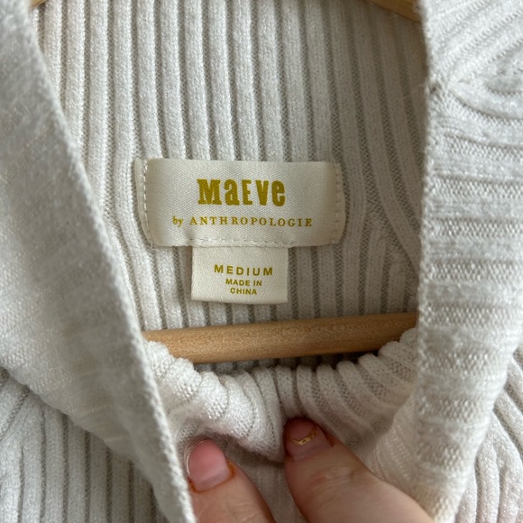 Maeve Balloon Sleeve Mock Neck Sweater Size M - Picture 2 of 3